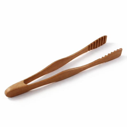 Wooden Kitchen Tongs for Cooking & Serving