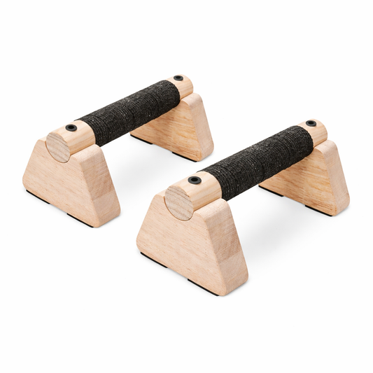Wooden Push-Up Stands for Home Workout Training