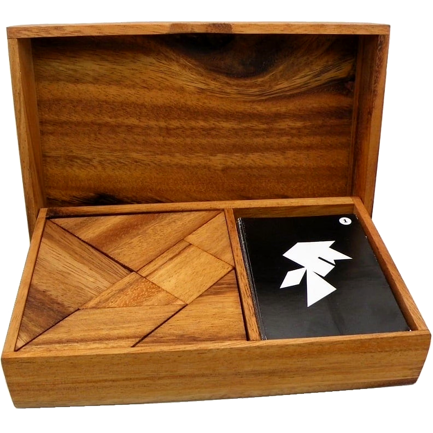 Wooden Tangram Puzzle Set with Challenge Cards